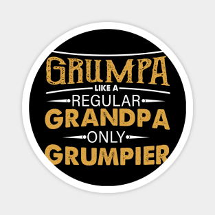 Grumpa Like A Regular Grandpa Only Grumpier Costume Gift Magnet